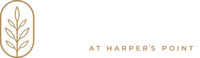 Horizontal color logo with white and gold text